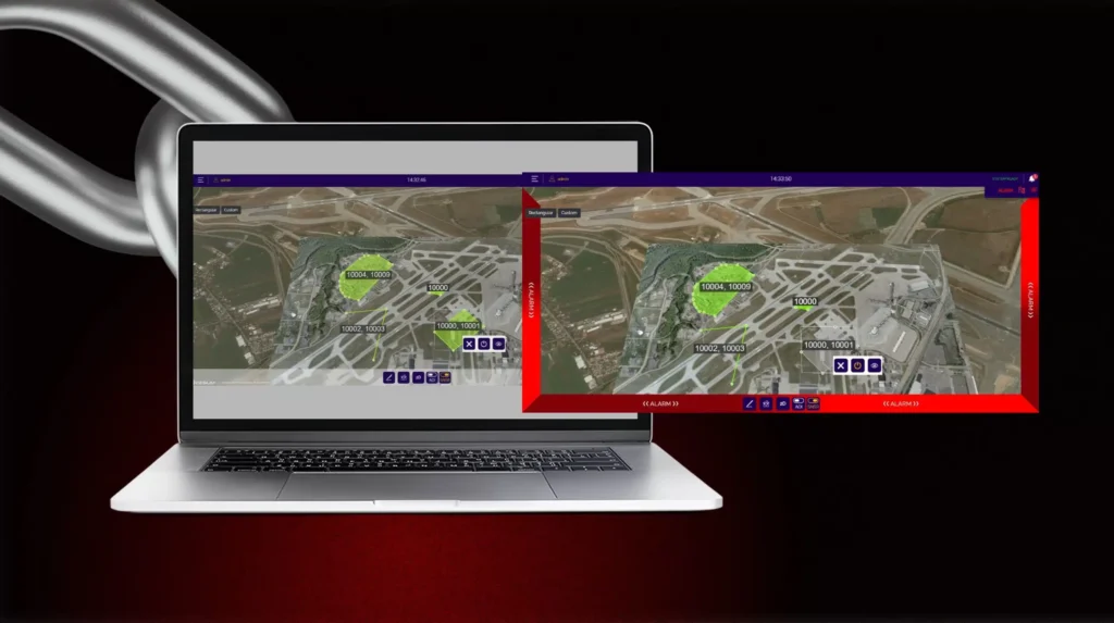 Perimeter intrusion detection case study — D-Fence security sensors and maps by IT-Dimension