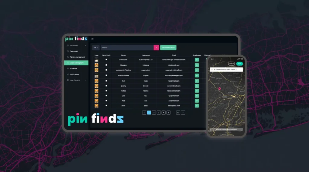 AR video sharing app case study — Pin Finds geo-location social video by IT-Dimension